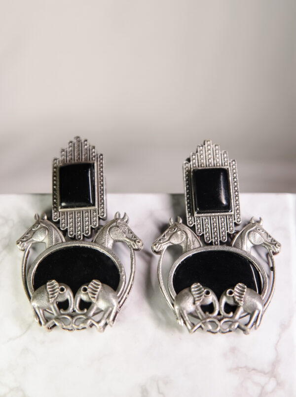 Ashva Noir Studs - Image 4