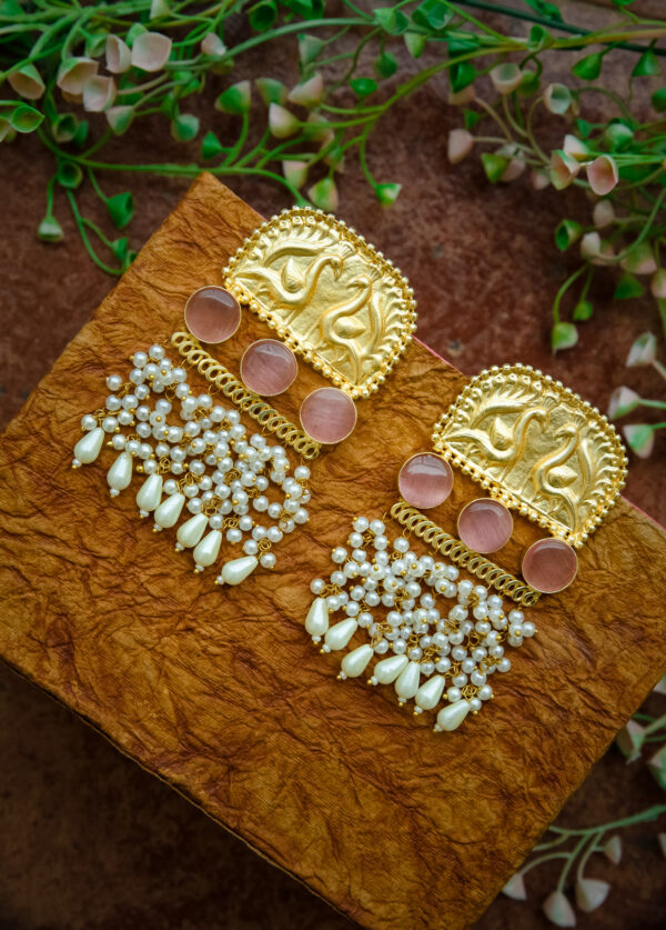 Royal Mayura Dangler Earrings