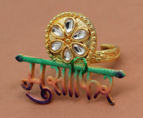 Floral Kundan “Maharani” Ring