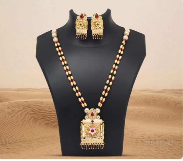 Heritage Bloom Temple Necklace Set