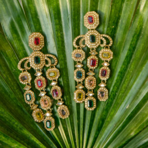 Multicolor Stone Dangler Earrings