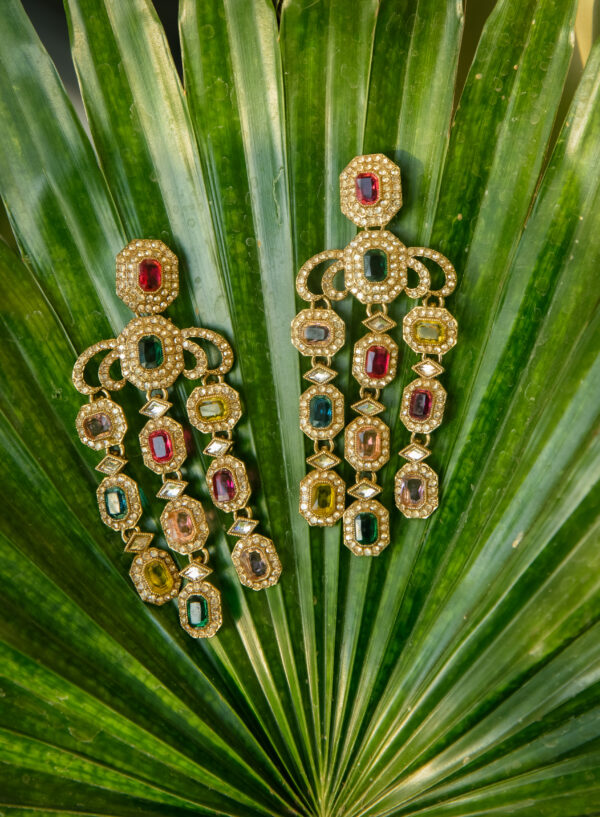 Multicolor Stone Dangler Earrings