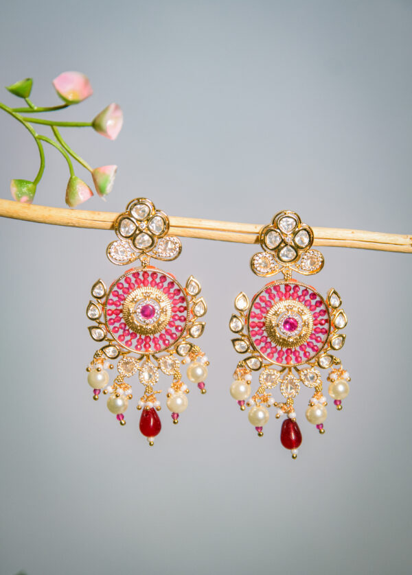 Gulabi Pearl Earrings - Image 3