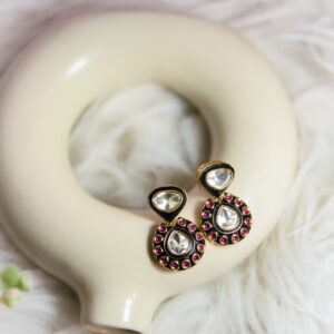 Royal Kundan Teardrop Statement Earrings