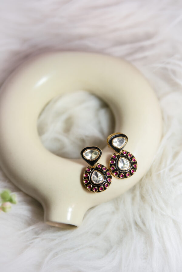 Royal Kundan Teardrop Statement Earrings