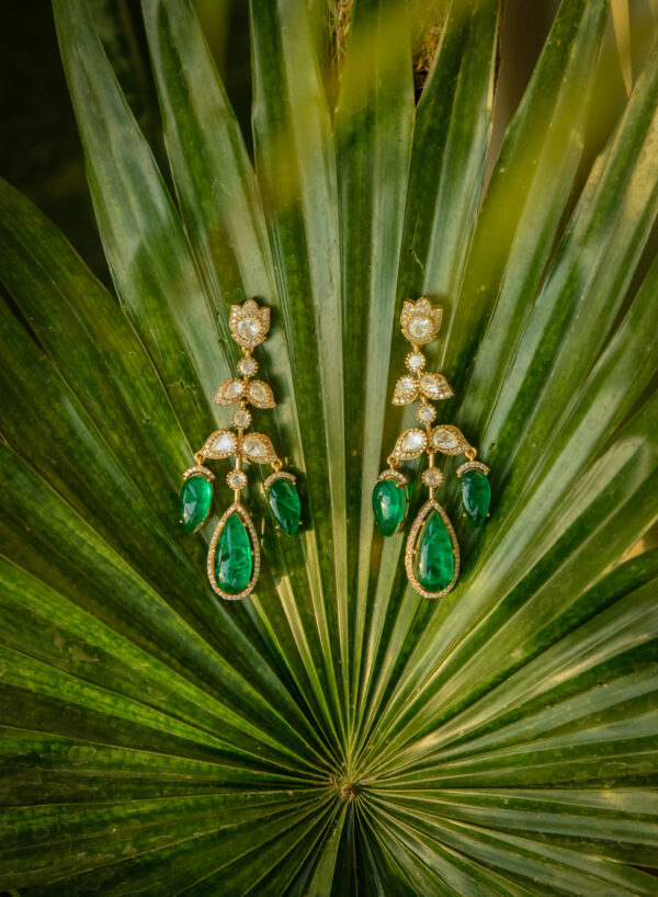Sitara Green Shine Earrings